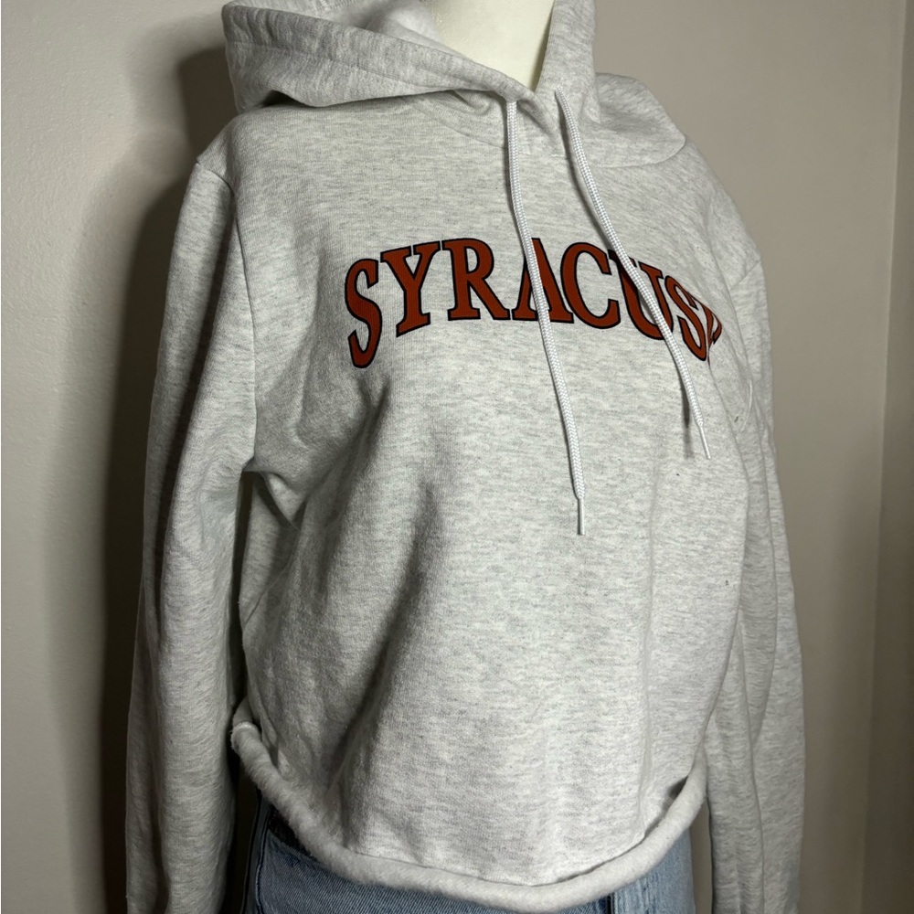 Syracuse heavyweight cropped hoodie